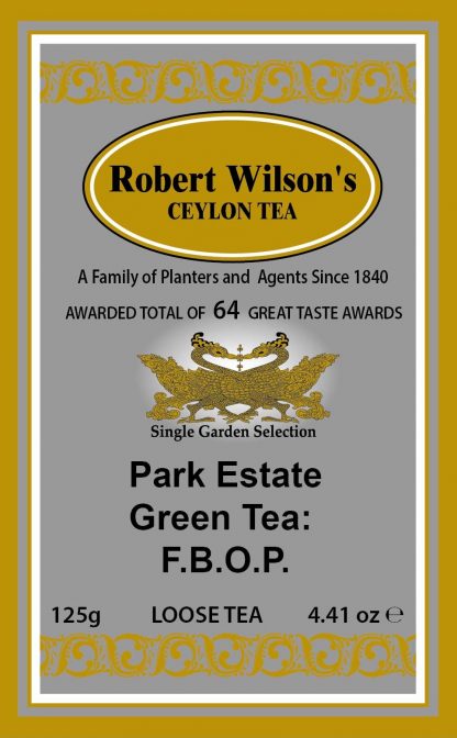 Park Estate Green Tea FBOP carton